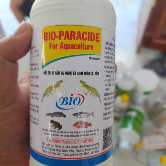 Bio Paracide 500ml - trị nấm hiệu quả trên lươn, cá, ếch