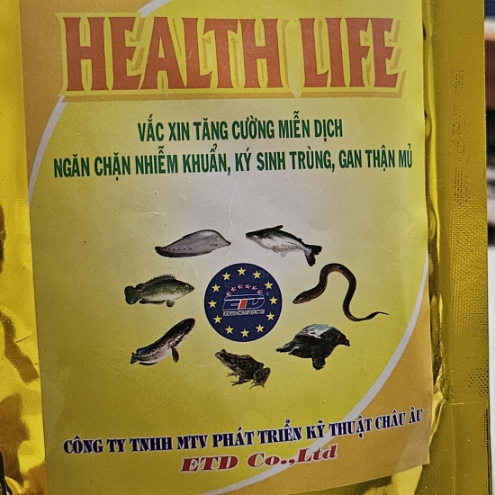 Healthlife - Vacin phòng ngừa đường ruột cho lươn, cá, ếch