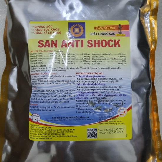 SAN ANTI SHOCK FISH - Chống sốc cho thủy sản hiệu quả