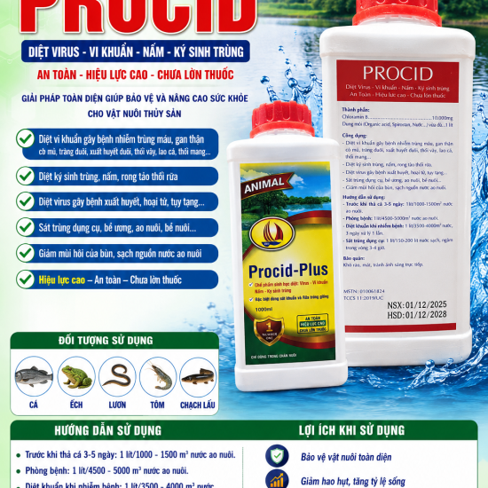 PROCID-PLUS – GIẢI PHÁP SÁT KHUẨN TOÀN DIỆN CHO THỦY SẢN