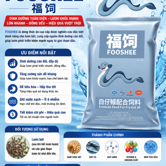  FOOSHEE – THỨC ĂN CHUYÊN DỤNG CHO LƯƠN BỘT