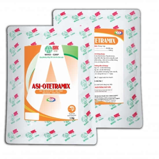 ASI - OTETRAMIX - Trị đốm đỏ, hậu môn sưng đỏ, xuất huyết, đen mình, sình bụng, phân sống