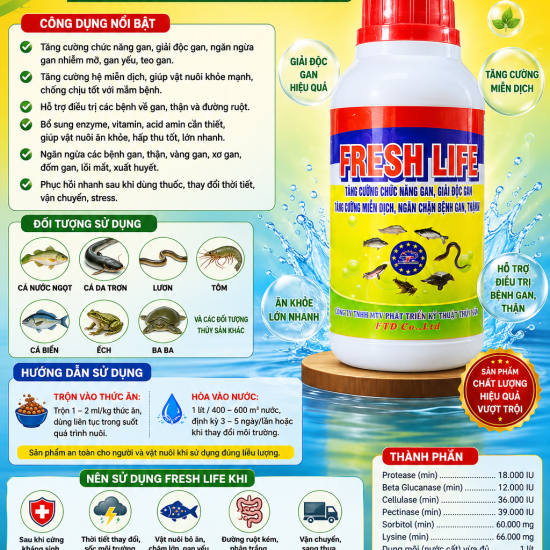 FRESH LIFE – GIẢI ĐỘC GAN, TĂNG CƯỜNG MIỄN DỊCH
