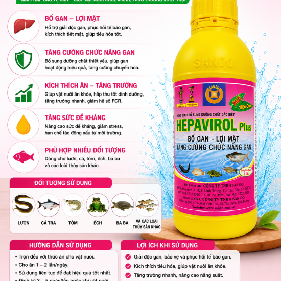 HEPAVIROL Plus – BỔ GAN, LỢI MẬT, TĂNG CƯỜNG CHỨC NĂNG GAN