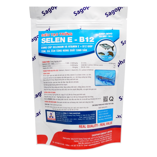 SELEN E - B12 SIÊU TẠO TRỨNG CHO LƯƠN,CÁ, ẾCH